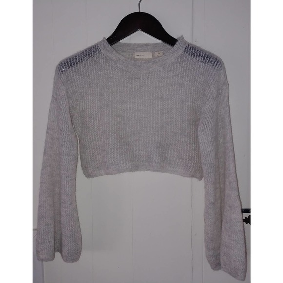 Sleeping on Snow Sweaters - Sleeping On Snow XS Wool Blend Crop Bell Sweater